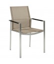 Barlow Tyrie - Mercury Dining Armchair with Graphite Arms